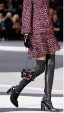 Load image into Gallery viewer, CHANEL LESAGE PINK RIBBON TWEED 2013 RUNWAY JACKET SKIRT SET