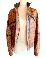 Load image into Gallery viewer, HERMES EQUESTRIAN PRINTED LEATHER BOMBER JACKET NEW