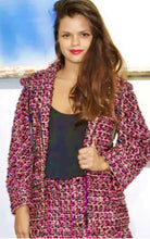 Load image into Gallery viewer, CHANEL LESAGE PINK RIBBON TWEED 2013 RUNWAY JACKET SKIRT SET