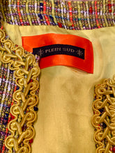 Load image into Gallery viewer, PLEIN SUD VINTAGE 1990s NEON TWEED OPEN JACKET