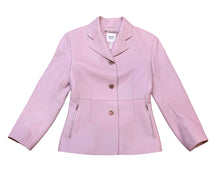 Load image into Gallery viewer, HERMÈS PINK MAUVE LEATHER BLAZER JACKET NEW