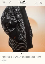 Load image into Gallery viewer, HERMÈS CASHMERE 2023 COAT JACKET BRIDES DE GALA