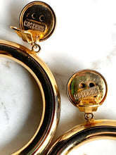 Load image into Gallery viewer, MOSCHINO MASSIVE 1990s ICONIC HOOP EARRINGS