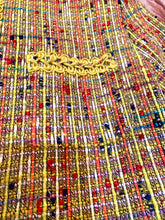 Load image into Gallery viewer, PLEIN SUD VINTAGE 1990s NEON TWEED OPEN JACKET