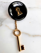 Load image into Gallery viewer, CHANEL MASSIVE LOCK & KEY MONO EARRING 1980s