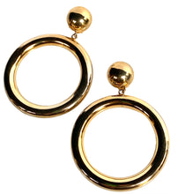 Load image into Gallery viewer, MOSCHINO MASSIVE 1990s ICONIC HOOP EARRINGS
