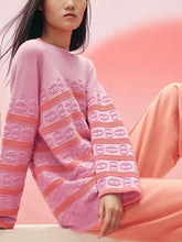 Load image into Gallery viewer, HERMÈS CHAÎNE D’ANCRE PINK 2023 CASHMERE SWEATER NEW WITH TAGS