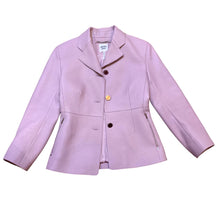 Load image into Gallery viewer, HERMÈS PINK MAUVE LEATHER BLAZER JACKET NEW