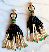 Load image into Gallery viewer, VALENTINO HAUTE COUTURE 1980s TASSEL EARRINGS