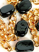 Load image into Gallery viewer, IMPORTANT CHANEL PEARL AND BLACK GRIPOIX GLASS MASSIVE CROSS NECKLACE