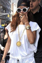 Load image into Gallery viewer, CHANEL MASSIVE HERALDIC SEAL INSIGNIA MEDALLION RUNWAY NECKLACE