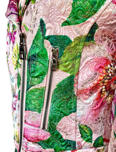 Load image into Gallery viewer, DOLCE & GABBANA PINK FLORAL BROCADE METALLIC BIKER JACKET NEW