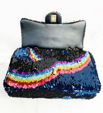 Load image into Gallery viewer, CHANEL 2021 K SEQUIN RAINBOW FLAP BAG PRISTINE