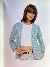 Load image into Gallery viewer, CHANEL ICONIC BABY BLUE BOUCLÉ RUNWAY JACKET 1996 SPRING SUMMER