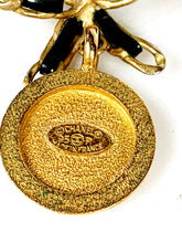 Load image into Gallery viewer, CHANEL 1995 BARBIE CRYSTAL COCO MEDALLION PATENT LEATHER CHOKER  NECKLACE BRACELET SET