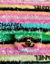 Load image into Gallery viewer, CHANEL 2022 SUMMER LARGE MODEL BRIGHT PASTEL SEQUIN CROSSBODY BAG