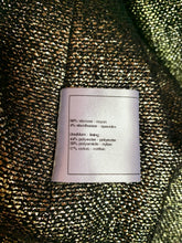 Load image into Gallery viewer, CHANEL BLACK RUNWAY JACKET WITH METALLIC SILVER TWEED LINING 2012