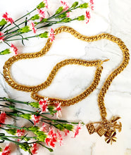 Load image into Gallery viewer, CHANEL JUMBO LUCKY CHARMS TASSEL DRAPED CHAIN BELT NECKLACE 1995