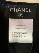 Load image into Gallery viewer, CHANEL METALLIC SAPPHIRE BLUE JACKET NEW 2014 FALL SIZE 38