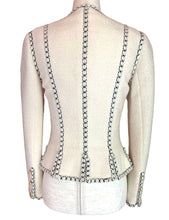 Load image into Gallery viewer, CHANEL ICONIC SUPERMODEL RUNWAY IVORY JACKET 1993 - 1994 AUTUMN WINTER CLAUDIA SCHIFFER