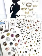 Load image into Gallery viewer, CHANEL 1997 VIP GIFT BOOK WITH STICKERS AND INVITE CHAMPAGNE RECEPTION IN COCO'S APARTMENT
