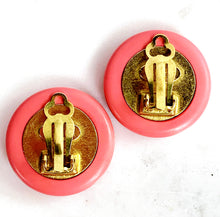 Load image into Gallery viewer, CHANEL PINK BARBIE 1995 MIRROR CC EARRINGS