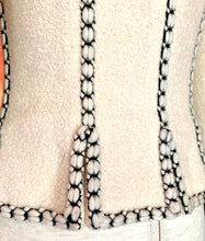Load image into Gallery viewer, CHANEL ICONIC SUPERMODEL RUNWAY IVORY JACKET 1993 - 1994 AUTUMN WINTER CLAUDIA SCHIFFER
