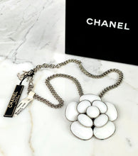Load image into Gallery viewer, CHANEL MASSIVE WHITE GRIPOIX CAMELLIA NECKLACE NEW WITH TAGS