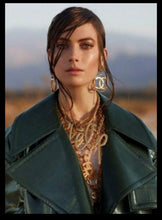 Load image into Gallery viewer, CHANEL ICONIC MASSIVE 1980s CC CELEBRITY HOOP EARRINGS
