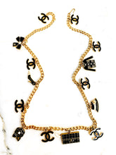Load image into Gallery viewer, CHANEL RARE 14 HUGE COCO CHARM VINTAGE NECKLACE BELT