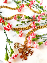 Load image into Gallery viewer, CHANEL JUMBO LUCKY CHARMS TASSEL DRAPED CHAIN BELT NECKLACE 1995