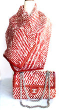 Load image into Gallery viewer, RARE CHANEL RED LESAGE FANTASY TWEED BAG AND SHAWL SET
