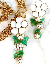 Load image into Gallery viewer, SUMPTUOUS CHANEL GRIPOIX CAMELLIA CASCADE EARRINGS 1993