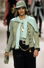 Load image into Gallery viewer, CHANEL RARE JUMBO LOCKET WITH LEATHER GILT CHAIN NECKLACE 1994