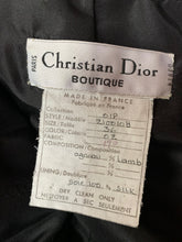 Load image into Gallery viewer, CHRISTIAN DIOR JOHN GALLIANO 1991 JUMBO LOGO BUTTON LEATHER JACKET