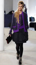 Load image into Gallery viewer, CHANEL 2008 JEWELED CASHMERE CELEBRITY SWEATER CARDIGAN JACKET