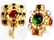 Load image into Gallery viewer, CHANEL RARE ICONIC 1990 RUNWAY BYZANTINE GRIPOIX CUFF BRACELET