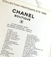 Load image into Gallery viewer, CHANEL 1986 SPRING SUMMER CATALOGUE INÈS DE LA FRESSANGE