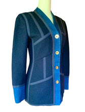 Load image into Gallery viewer, CHANEL ICONIC BLUE JEAN DENIM TWEED 1991 - 1992 AUTUMN RUNWAY JACKET AND SKIRT SET SUIT