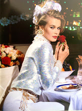 Load image into Gallery viewer, CHANEL ICONIC 4 LAYER HOLOGRAPHIC CRYSTAL CHAIN BELT NECKLACE 1992