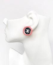 Load image into Gallery viewer, CHANEL PINK BARBIE 1995 MIRROR CC EARRINGS