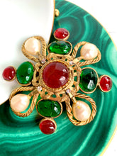 Load image into Gallery viewer, CHANEL MASSIVE GRIPOIX POURED GLASS PENDANT BROOCH