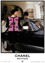 Load image into Gallery viewer, CHANEL RUNWAY TANGERINE SILK BLACK BOUCLÉ VELVET VINTAGE JACKET