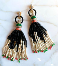 Load image into Gallery viewer, VALENTINO HAUTE COUTURE 1980s TASSEL EARRINGS