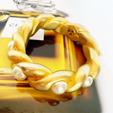 Load image into Gallery viewer, CHANEL GRIPOIX PEARL CORDAGE 1990 BANGLE BRACELET VICTOIRE DE CASTELLANE