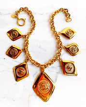 Load image into Gallery viewer, RARE CHANEL MASSIVE CC LOGO LOZENGE CHARM NECKLACE