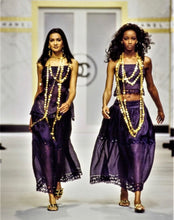 Load image into Gallery viewer, CHANEL PAILLETTES LETTERS LOGO COIN MEDALLION NECKLACE 1993