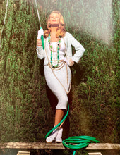 Load image into Gallery viewer, CHANEL ICONIC 4 LAYER HOLOGRAPHIC CRYSTAL CHAIN BELT NECKLACE 1992