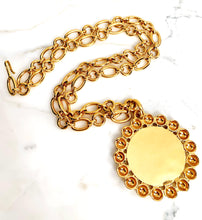 Load image into Gallery viewer, CHANEL MASSIVE HERALDIC SEAL INSIGNIA MEDALLION RUNWAY NECKLACE