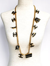 Load image into Gallery viewer, CHANEL RARE 14 HUGE COCO CHARM VINTAGE NECKLACE BELT